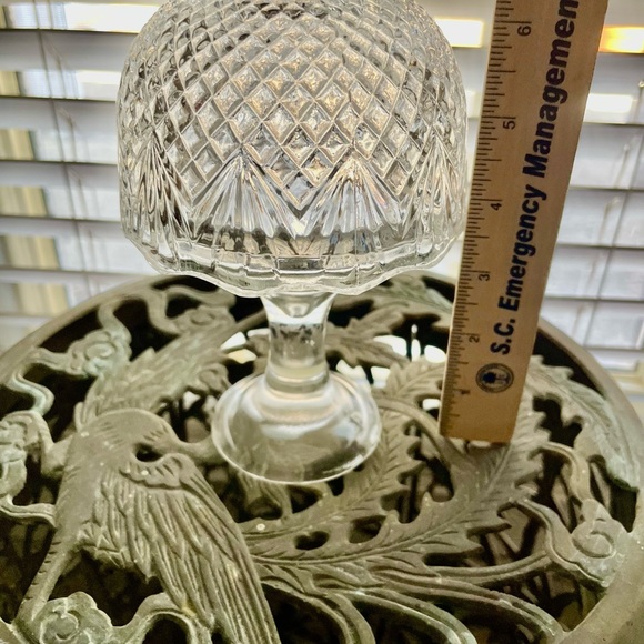 Vintage Elegant Clear Glass Candle Holder Fairy Light. - Picture 2 of 5